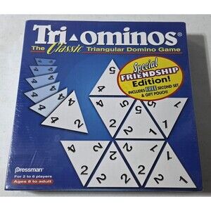 Tri-ominos Triangular Domino Game Special Friendship Edition New